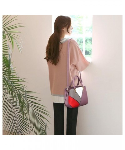 women handbags women bags purse messenger shoulder bag Ladies splice leather hand bags Khaki $41.28 Shoulder Bags