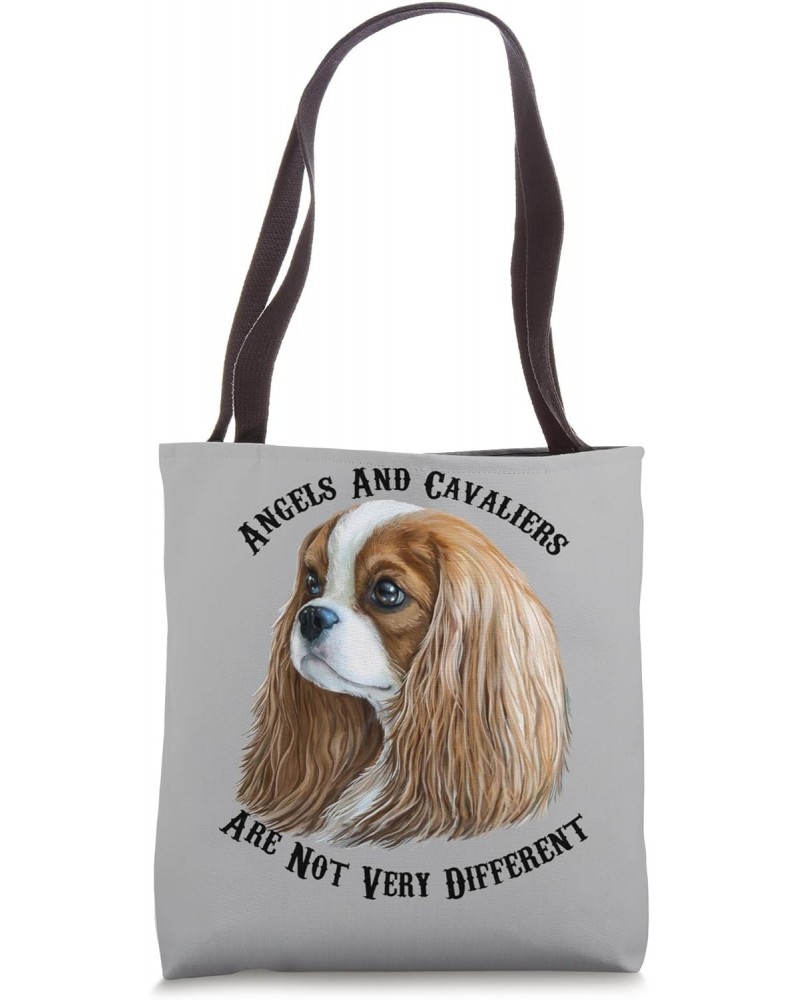 Cavalier King Charles Spaniel Blenheim Tote Bag $15.63 Totes