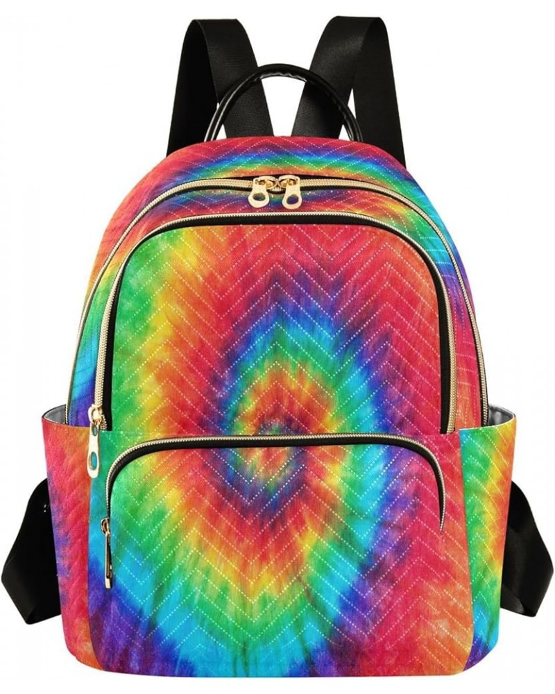 Spiral Tie Dye Women Backpack Purse Ladies Fashion Shoulder Bag Daypack Travel Bag 10L Small $20.29 Backpacks