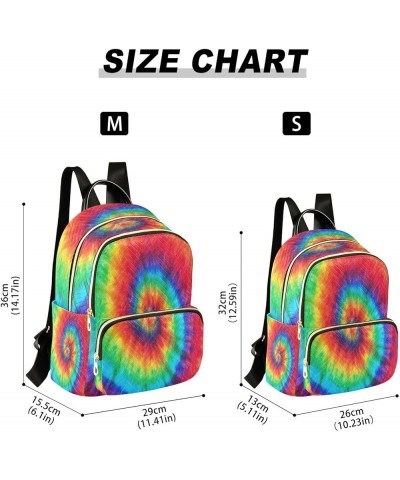 Spiral Tie Dye Women Backpack Purse Ladies Fashion Shoulder Bag Daypack Travel Bag 10L Small $20.29 Backpacks