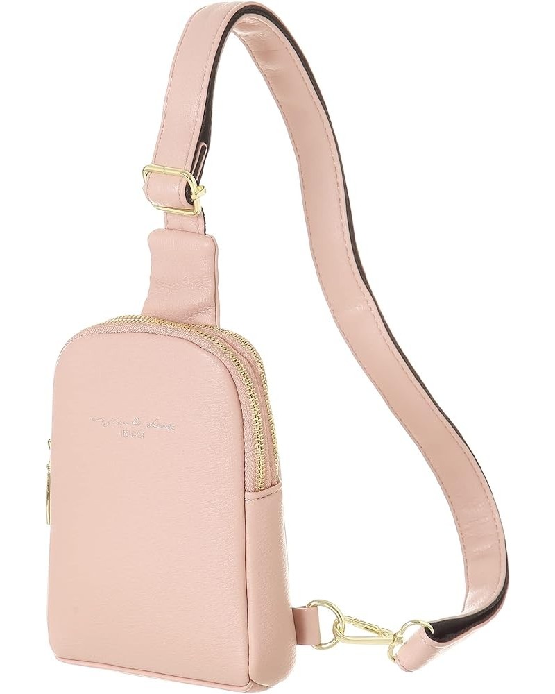 INICAT Small Sling Bag Crossbody Vegan Leather Fanny Packs for Women Women Fashionable Chest Bag for Travel 0-Pink $10.50 Tra...