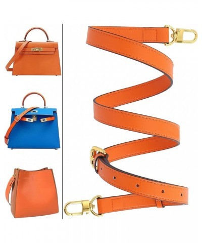 Genuine Leather Purse Strap Replacement Crossbody Handbag Long Adjustable Orange-genuine Leather $11.23 Crossbody Bags