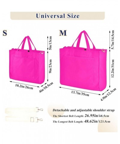 Fuchsia Hand Bags for Women, Corduroy Tote Bag Shoulder Handbag Small Tote Bags for Women Hobo Bag Purse Magenta Rose $9.00 T...