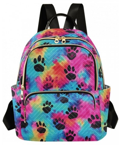 Cat Paw Rainbow Backpack Purse for Women Small Travel Bag Fashion Daypack M 202a2953 S(10.23"x5.11"x12.59") 202a2953 $22.13 B...