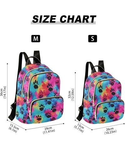 Cat Paw Rainbow Backpack Purse for Women Small Travel Bag Fashion Daypack M 202a2953 S(10.23"x5.11"x12.59") 202a2953 $22.13 B...