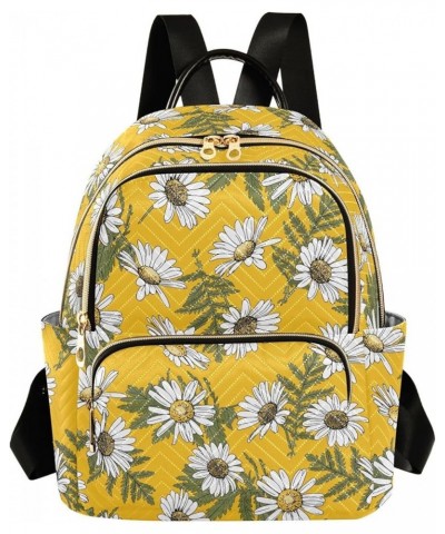 Flower Yellow Casual Fashion Polyester Travel Rucksack Shoulder Bag Color Small $15.17 Backpacks