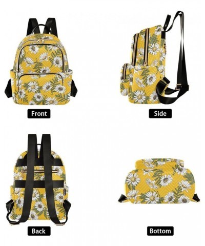 Flower Yellow Casual Fashion Polyester Travel Rucksack Shoulder Bag Color Small $15.17 Backpacks