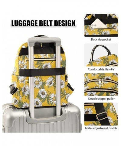 Flower Yellow Casual Fashion Polyester Travel Rucksack Shoulder Bag Color Small $15.17 Backpacks