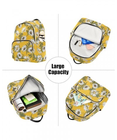 Flower Yellow Casual Fashion Polyester Travel Rucksack Shoulder Bag Color Small $15.17 Backpacks