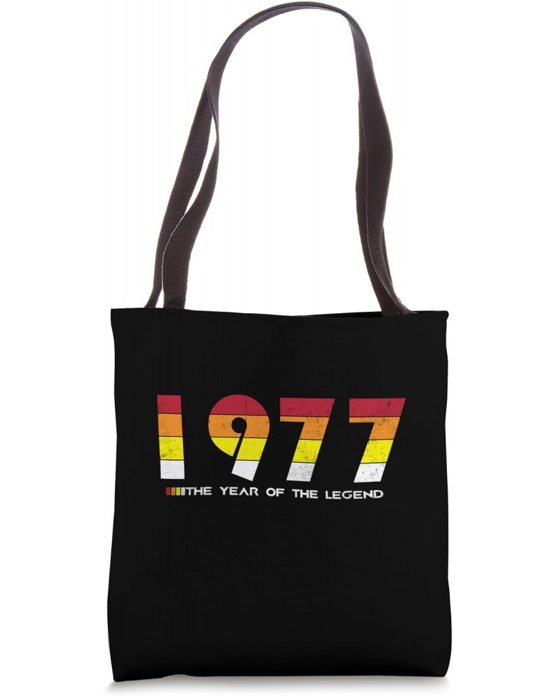 Vintage 1977 - The Year of the Legend - Retro 47 Years Old Tote Bag $12.81 Totes