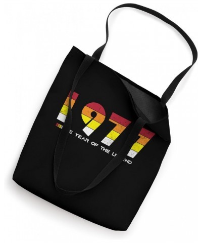 Vintage 1977 - The Year of the Legend - Retro 47 Years Old Tote Bag $12.81 Totes