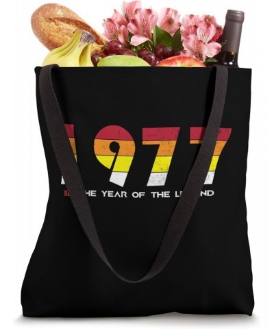 Vintage 1977 - The Year of the Legend - Retro 47 Years Old Tote Bag $12.81 Totes