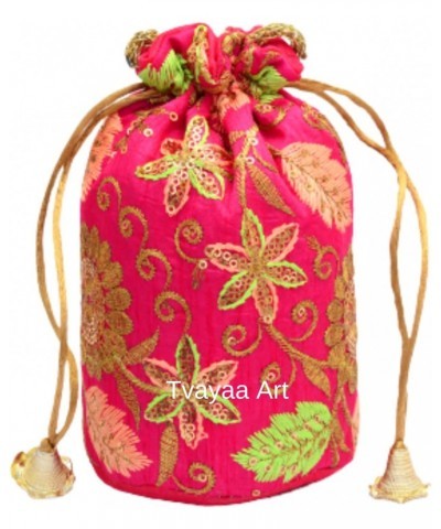 Wholesale Indian Potli, Embroidered Potli Bag, Drawstring Bag, Indian Wedding Favor, Return Gift, Mehendi Sagan Favor (LOT OF...