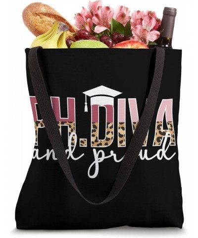 Ph.Diva And Proud PhD Graduate Doctor Graduation PhD Degree Tote Bag $15.92 Totes