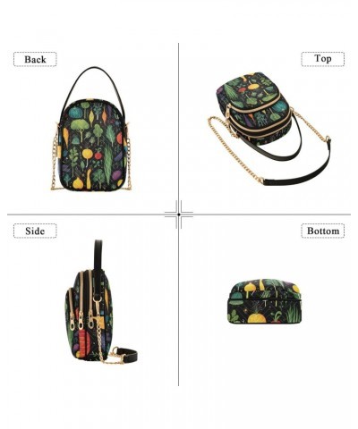 Fruits Plants Womens Sling Backpack Crossbody Chain Shoulder Bags Waist Packs Multipurpose Handbags for Travel Shopping Offic...