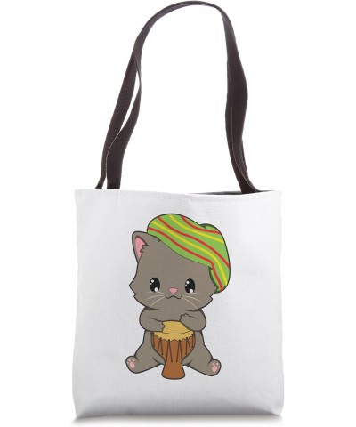 Cute Kawaii Rasta Reggae Cat Tote Bag $12.16 Totes