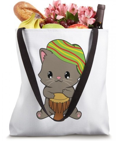 Cute Kawaii Rasta Reggae Cat Tote Bag $12.16 Totes