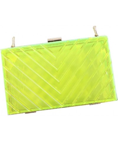 Acrylic Purses Evening Clutch Bag Clear Handbags for Women Cross Body Bag with Metal Chain Formal Wedding Prom Party White Gr...