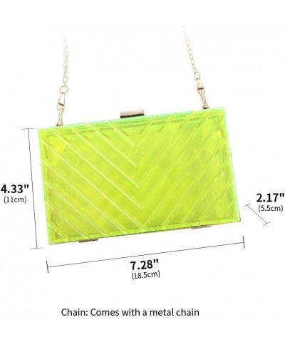 Acrylic Purses Evening Clutch Bag Clear Handbags for Women Cross Body Bag with Metal Chain Formal Wedding Prom Party White Gr...