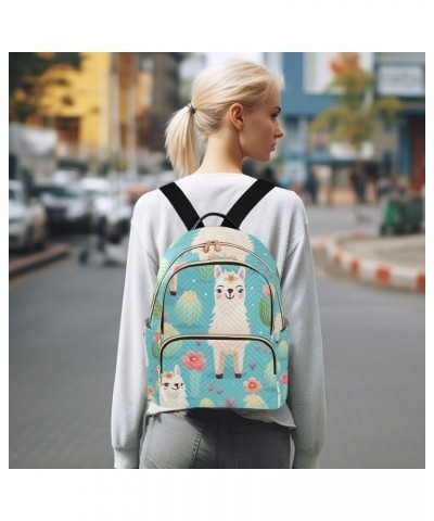 Small Backpack Purse for Women, Cactus Alpaca Travel Bag Casual Daypack Shoulder Bag Small $18.71 Backpacks