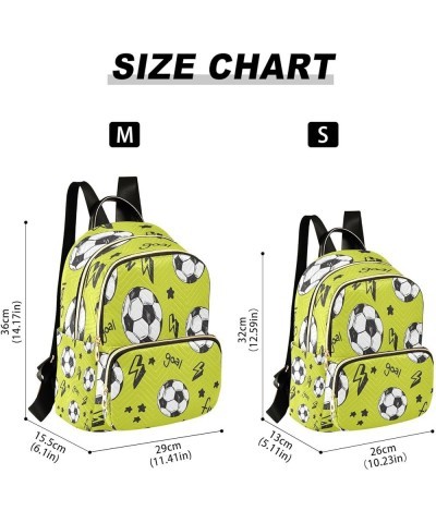 Football Star Soccer Women Backpack Purse Ladies Fashion Shoulder Bag Daypack Travel Bag 10L Small $17.50 Backpacks