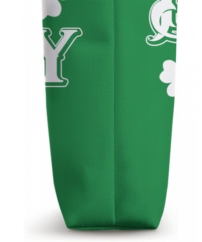 Born Lucky Shamrock Clover St. Patrick's Day Tote Bag $16.79 Totes