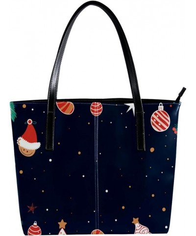 Tote Bag, Large Tote Bags for Women, Tote Bag with Zipper, Christmas Elk New Year, Totes for Women Design 8444 $24.93 Totes