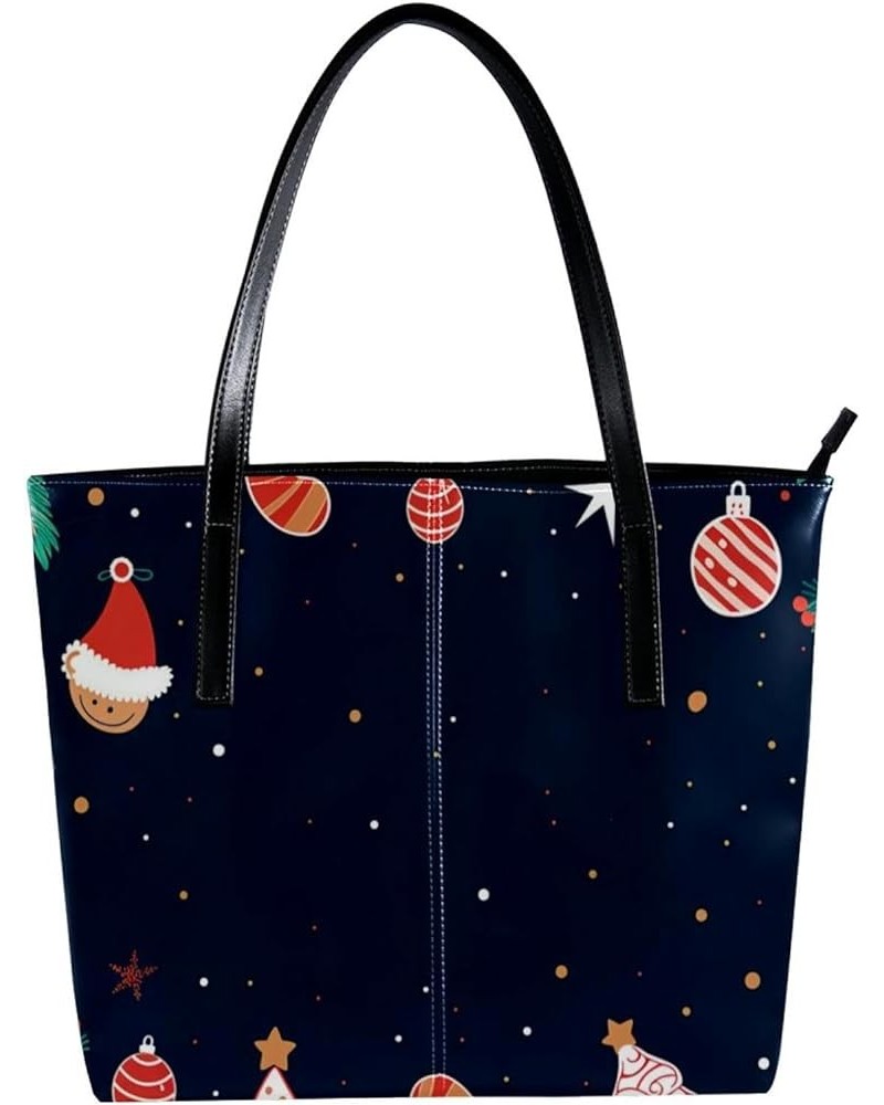 Tote Bag, Large Tote Bags for Women, Tote Bag with Zipper, Christmas Elk New Year, Totes for Women Design 8444 $24.93 Totes