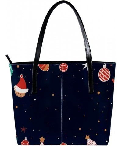 Tote Bag, Large Tote Bags for Women, Tote Bag with Zipper, Christmas Elk New Year, Totes for Women Design 8444 $24.93 Totes