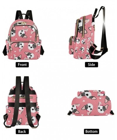 Women Backpack Cute Puppy Dog Heart Anti-Theft Travel Backpack with Luggage Belt Lightweight Handbag Roomy Double Zipper Week...