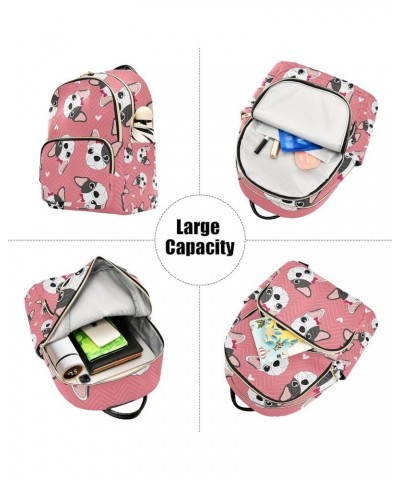 Women Backpack Cute Puppy Dog Heart Anti-Theft Travel Backpack with Luggage Belt Lightweight Handbag Roomy Double Zipper Week...