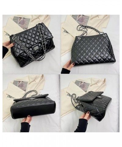 Quilted Crossbody Bags for Women,Fashion Shoulder Handbags Adjustable Chain Purses Trendy Designer Bag White $22.05 Shoulder ...