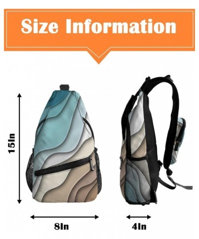 Sling Bag Crossbody Sling Backpack Waterproof Chest Bag Daypack Shoulder Bag for Hiking Walking Travel Ombreplr5221 $19.17 Cr...