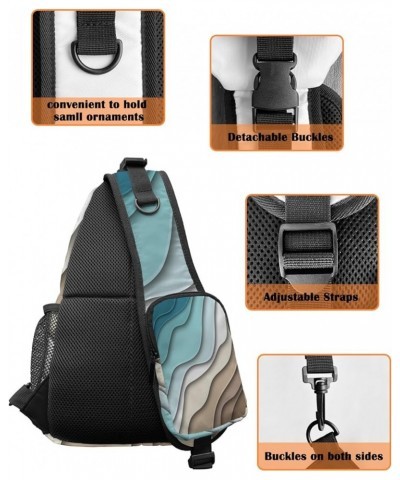 Sling Bag Crossbody Sling Backpack Waterproof Chest Bag Daypack Shoulder Bag for Hiking Walking Travel Ombreplr5221 $19.17 Cr...