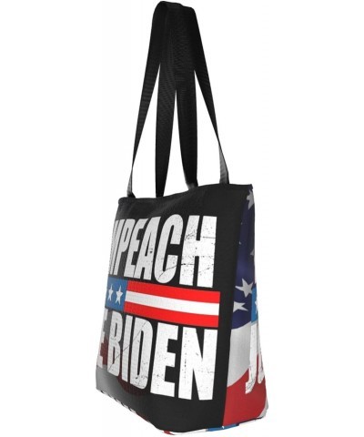 Impeach Anti Biden Harris Fashion Shoulder Bag Large Capacity For Man Or Woman $15.81 Totes