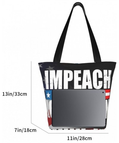 Impeach Anti Biden Harris Fashion Shoulder Bag Large Capacity For Man Or Woman $15.81 Totes