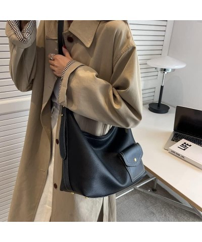 Fashion Tote Bag for Women, Shoulder Bag Top Handle Large Capacity Sling Purse Handbag for Daily Work School Vacation Black $...