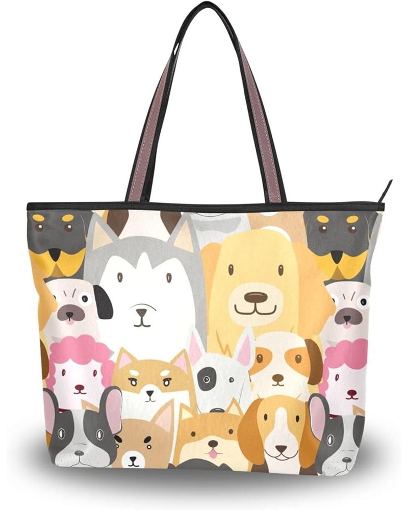 Women Shoulder Handbag Fashion Tote Handle Dog Funny Zipper Casual Tote's Handbag Big Capacity Shoulder Bag Dog Funny $11.04 ...