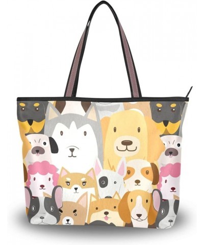 Women Shoulder Handbag Fashion Tote Handle Dog Funny Zipper Casual Tote's Handbag Big Capacity Shoulder Bag Dog Funny $11.04 ...