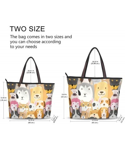 Women Shoulder Handbag Fashion Tote Handle Dog Funny Zipper Casual Tote's Handbag Big Capacity Shoulder Bag Dog Funny $11.04 ...