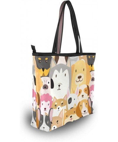 Women Shoulder Handbag Fashion Tote Handle Dog Funny Zipper Casual Tote's Handbag Big Capacity Shoulder Bag Dog Funny $11.04 ...