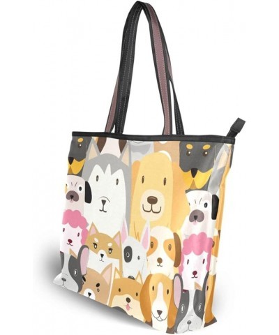 Women Shoulder Handbag Fashion Tote Handle Dog Funny Zipper Casual Tote's Handbag Big Capacity Shoulder Bag Dog Funny $11.04 ...