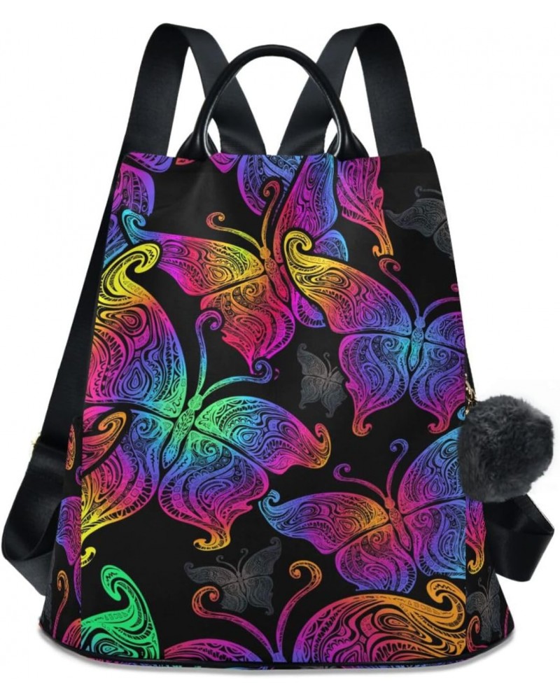 Mandala Butterfly Backpack for Women, Fashion Anti Theft Casual Daypack Shoulder Bag Purse for Travel Work 15 inches $23.77 B...