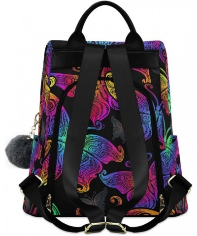 Mandala Butterfly Backpack for Women, Fashion Anti Theft Casual Daypack Shoulder Bag Purse for Travel Work 15 inches $23.77 B...