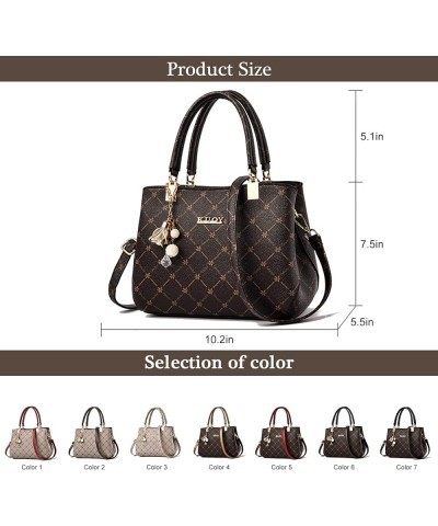 Women's Purses and Handbags Ladies Fashion Vegan PU Leather Top Handle Tote Bags Crossbody Satchel Shoulder Handbags Color 2 ...