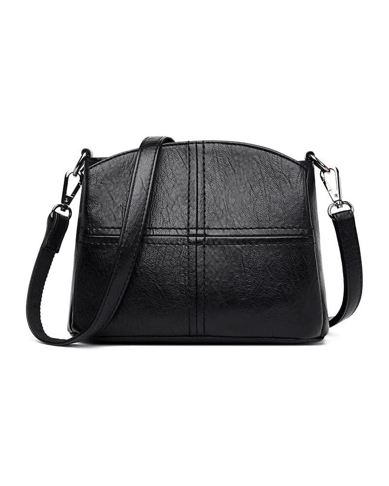 Women Shoulder Bags, Ladies Casual PU Leather Handbag Ladies Messenger Bag Fashion Shoulder Pack Black $35.56 Shoulder Bags