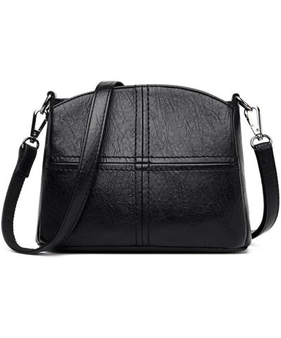 Women Shoulder Bags, Ladies Casual PU Leather Handbag Ladies Messenger Bag Fashion Shoulder Pack Black $35.56 Shoulder Bags