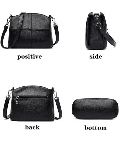 Women Shoulder Bags, Ladies Casual PU Leather Handbag Ladies Messenger Bag Fashion Shoulder Pack Black $35.56 Shoulder Bags