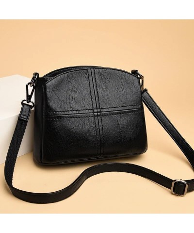 Women Shoulder Bags, Ladies Casual PU Leather Handbag Ladies Messenger Bag Fashion Shoulder Pack Black $35.56 Shoulder Bags