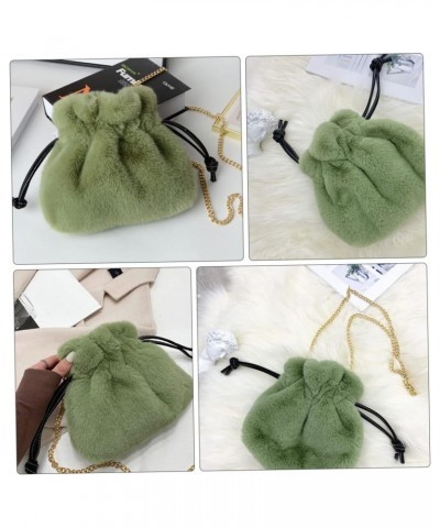 1pc Plush Cinch Bag Women Purses Crossbody Fluffy Shoulder Bag Plush Crossbody Purse Cross Shoulder Bags for Women Outdoor Po...